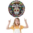 balon foliowy dia de los muertos betallic 21 rnd