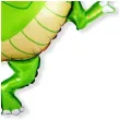 balon foliowy dinozaur tyranozaur zielony flexmetal 24 shp