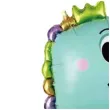 balon foliowy dinozaur w koronie turkusowy jix 34 shp