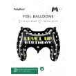 balon foliowy dla gracza gamepad czarny partydeco 28 shp