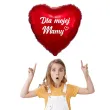 balon foliowy dla mojej mamy czerwony 18 hrt