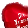 balon foliowy dla najwspanialszej wychowawczyni czerwony 18 hrt