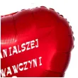 balon foliowy dla najwspanialszej wychowawczyni czerwony 18 hrt