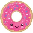 balon foliowy donut z posypka rozowy amscan 27 rnd