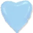 balon foliowy duze serce niebieski jasny flexmetal 32 hrt