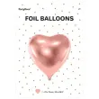 balon foliowy duze serce rozowo zloty partydeco 28 hrt
