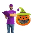 balon foliowy dynia w kapeluszu pomaranczowo zielony partypal 36 shp