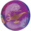 balon foliowy dzasmina alladyn fioletowy amscan 15 orb