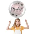 balon foliowy dziekuje bialo rozowy premioloon 17 rnd