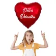 balon foliowy dzien dziadka czerwony 18 hrt