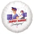 balon foliowy dzien kuriera super kurier bialy 18 rnd