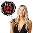balon foliowy dzien ojca best dad ever qualatex 18 rnd