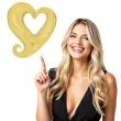 balon foliowy dziurawe serce holo zlote betallica 37 shp