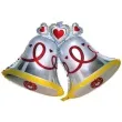 balon foliowy dzwonki slubne srebrny oem 38 shp