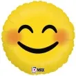 balon foliowy emoji usmiech wstydliwy zolty betallic 18 rnd