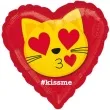 balon foliowy emotikon calujacy kotek amscan 18 cali hrt