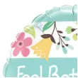 balon foliowy feel better soon kwiatki qualatex 18 rnd