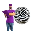 balon foliowy futro paski zebry partypal 22 orb