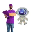 balon foliowy galaxy kosmonauta szary arpex 30 shp