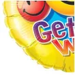 balon foliowy get well soon emotki qualatex 18 rnd
