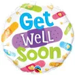 balon foliowy get well soon qualatex 18 rnd