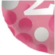 balon foliowy glossy 25 urodziny rozowy folat 17 rnd