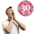 balon foliowy glossy 30 urodziny rozowy folat 17 rnd