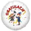 balon foliowy gratulacje usmiechnieci uczniowie bialy 18 rnd
