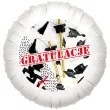 balon foliowy gratulacje wiwat bialy 18 rnd