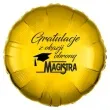 balon foliowy gratulacje z okazji obrony magistra zloty 18 rnd