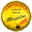 balon foliowy gratulacje z okazji obrony magistra zloty 18 rnd