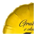 balon foliowy gratulacje z okazji obrony magistra zloty 18 rnd