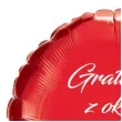 balon foliowy gratulacje z okazji ukonczenia szkoly czerwony 18 rnd