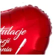 balon foliowy gratulacje z okazji zdania egzaminow czerwony 18 hrt