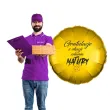 balon foliowy gratulacje z okazji zdania matury zloty 18 rnd
