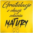 balon foliowy gratulacje z okazji zdania matury zloty 18 rnd