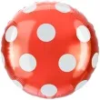balon foliowy grochy czerwony arpex 18 rnd