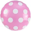 balon foliowy grochy rozowy jasny arpex 18 rnd