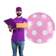 balon foliowy grochy rozowy jasny arpex 18 rnd