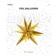 balon foliowy gwiazda 3d zloty partydeco 27 str