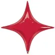 balon foliowy gwiazda 4 ka czerwony qualatex 40 shp