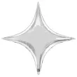 balon foliowy gwiazda 4 ka srebrny qualatex 40 shp