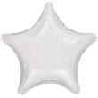 balon foliowy gwiazda bialy metalik amscan 19 str