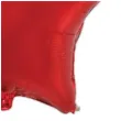 balon foliowy gwiazda czerwony flexmetal 28 str