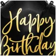 balon foliowy gwiazda happy birthday czarny partydeco 18 5 str