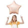 balon foliowy gwiazda happy birthday rozowy partydeco 18 5 str