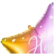 balon foliowy gwiazda happy birthday teczowy partydeco 18 5 str