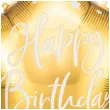balon foliowy gwiazda happy birthday zloty partydeco 18 5 str