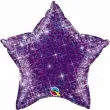 balon foliowy gwiazda holo fioletowy qualatex 20 str