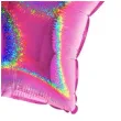 balon foliowy gwiazda holo rozowy grabo 18 str